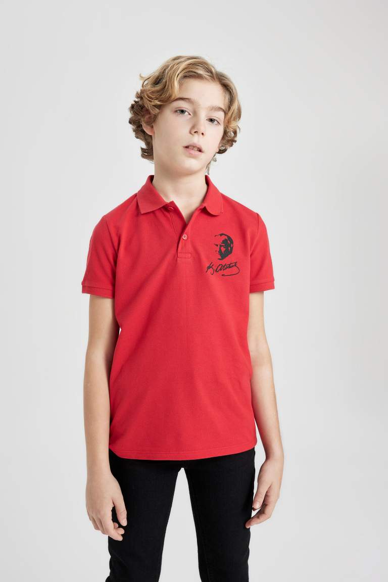 Regular Fit Short Sleeve Polo T-Shirt