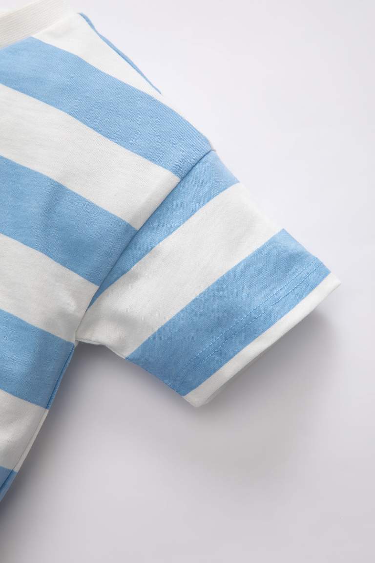 Baby Boy Crew Neck Striped T-Shirt