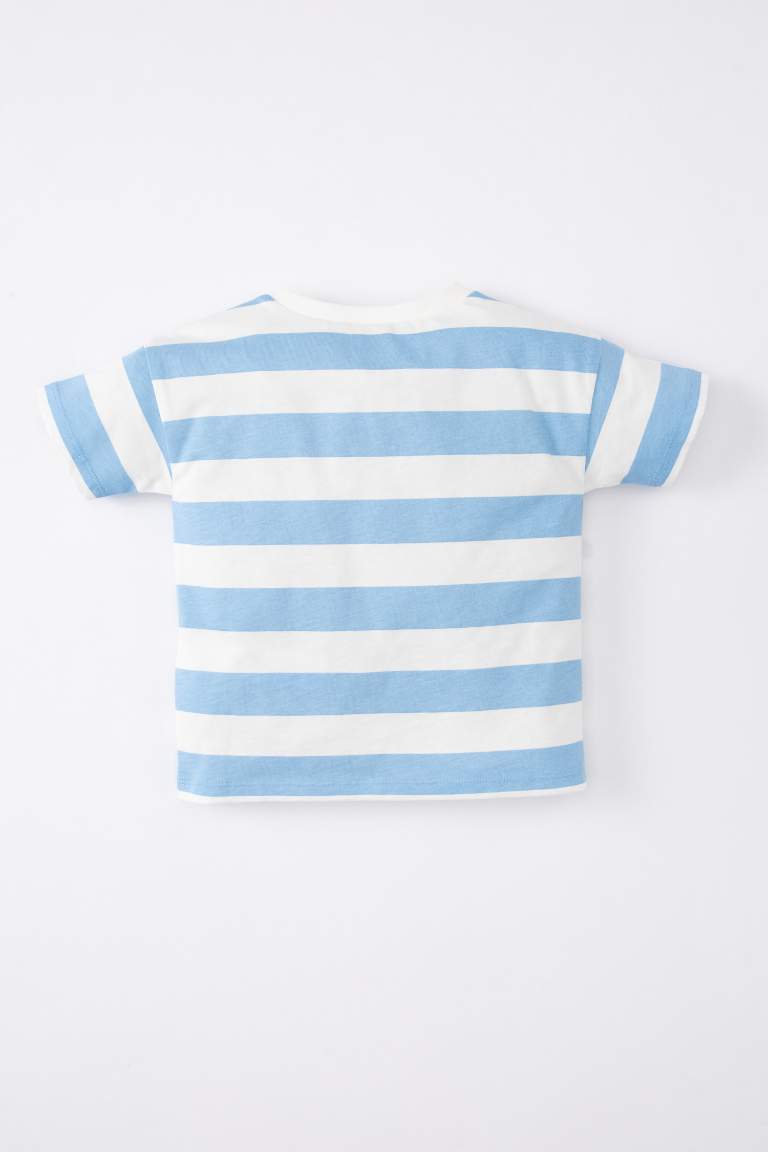 Baby Boy Crew Neck Striped T-Shirt