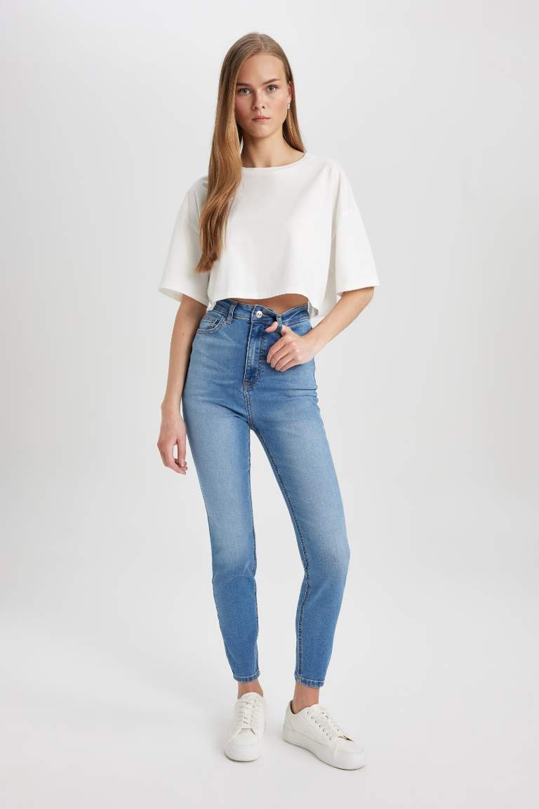 Anna Skinny Fit High Waist Long Jeans