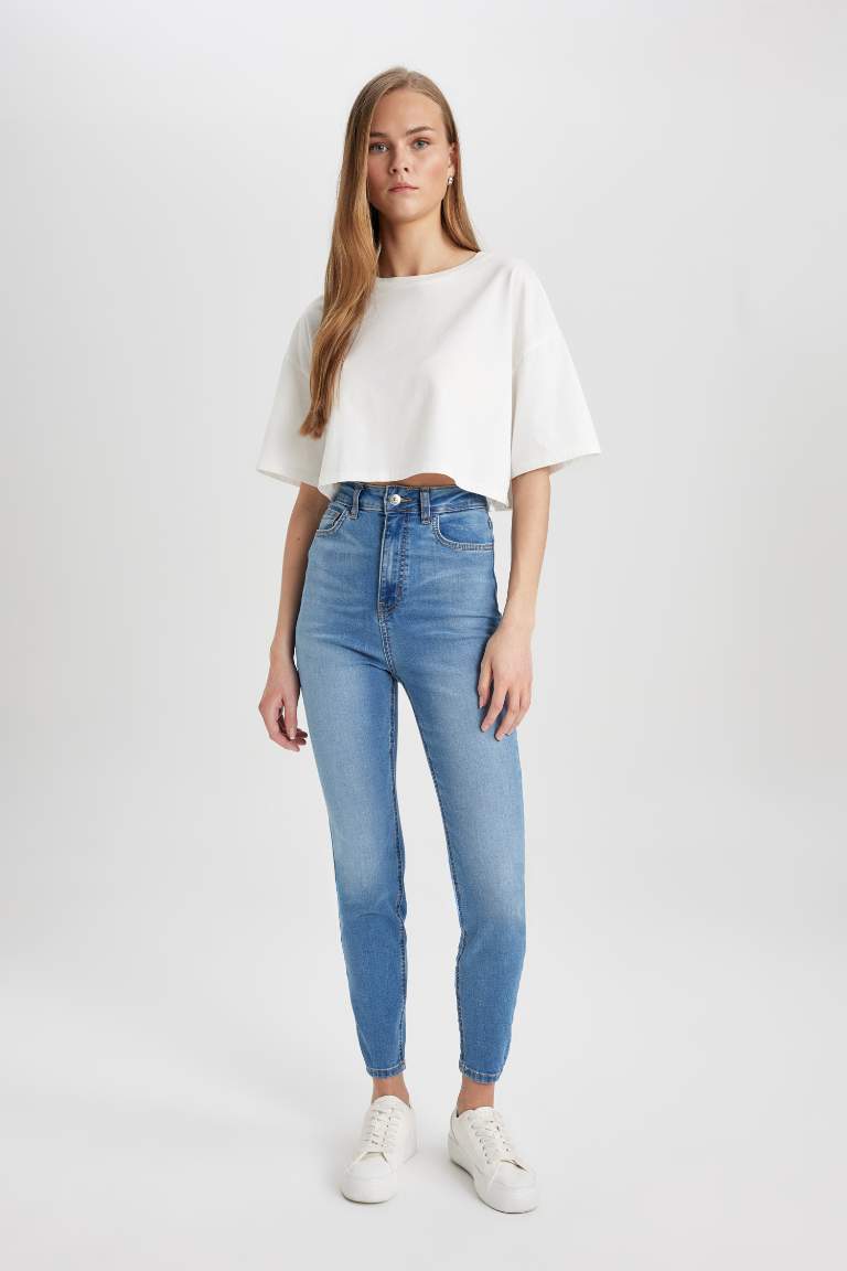 Anna Skinny Fit High Waist Long Jeans