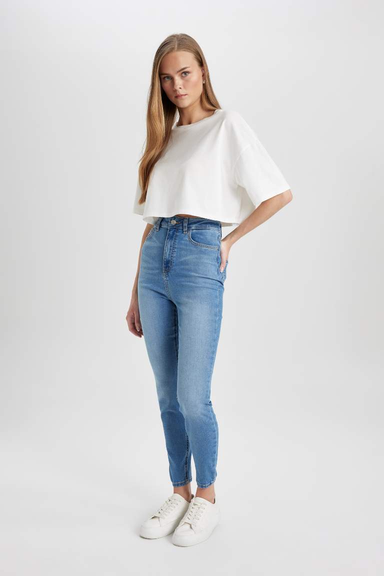 Anna Skinny Fit High Waist Long Jeans