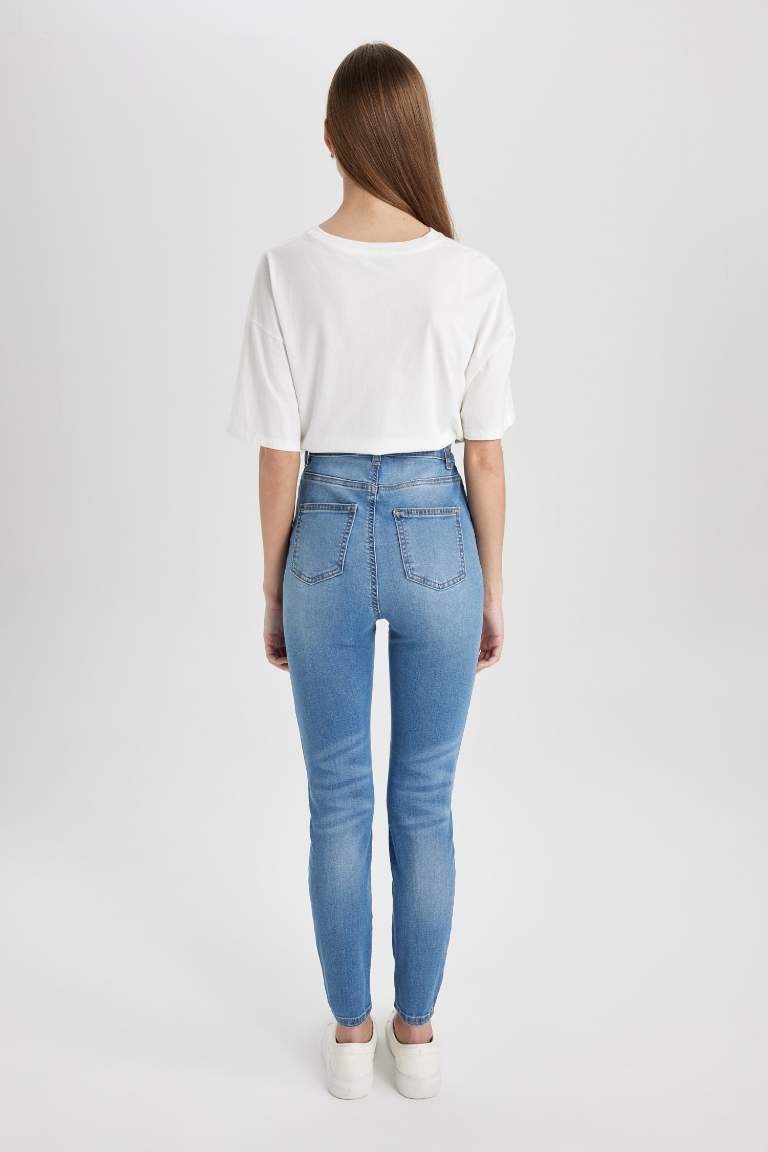 Anna Skinny Fit High Waist Long Jeans