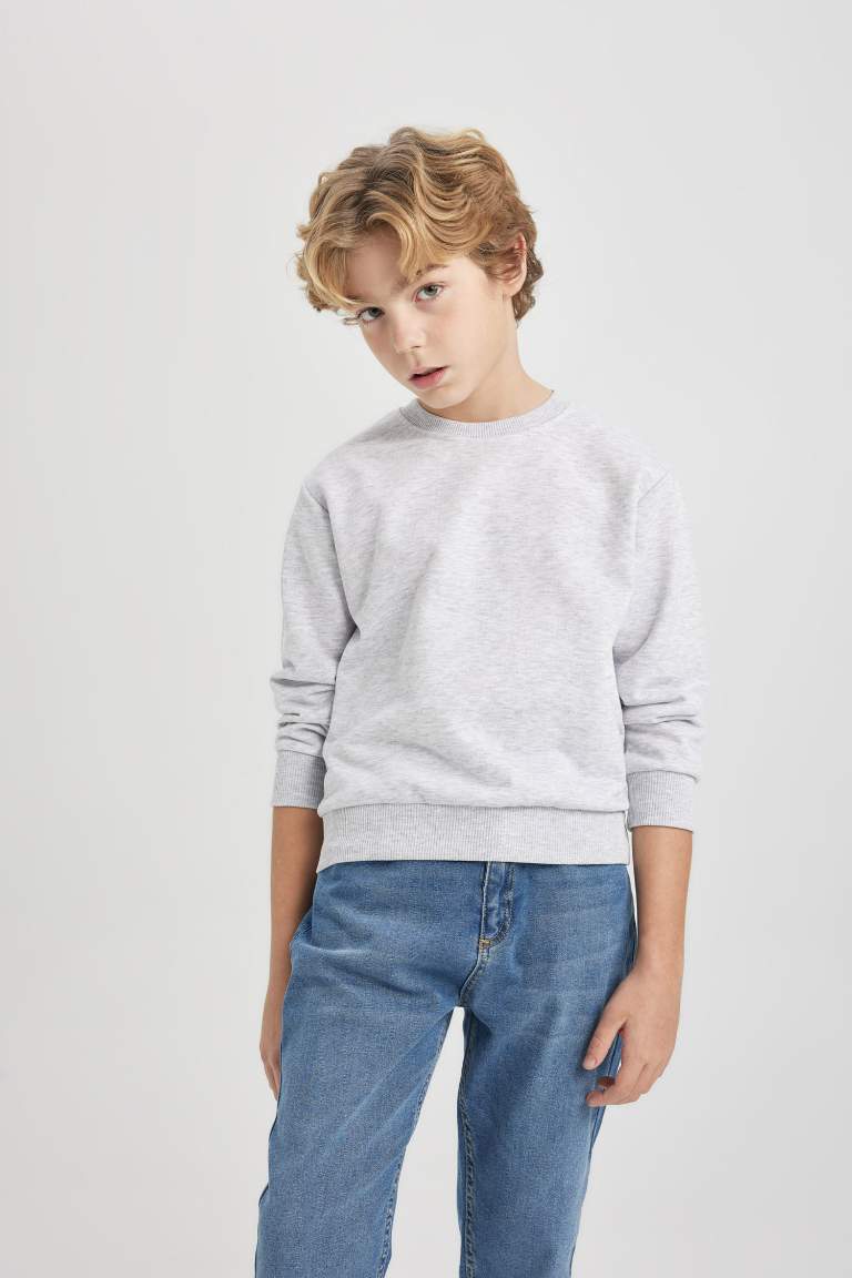 Boy Regular Fit Crew Neck Sweatshirt