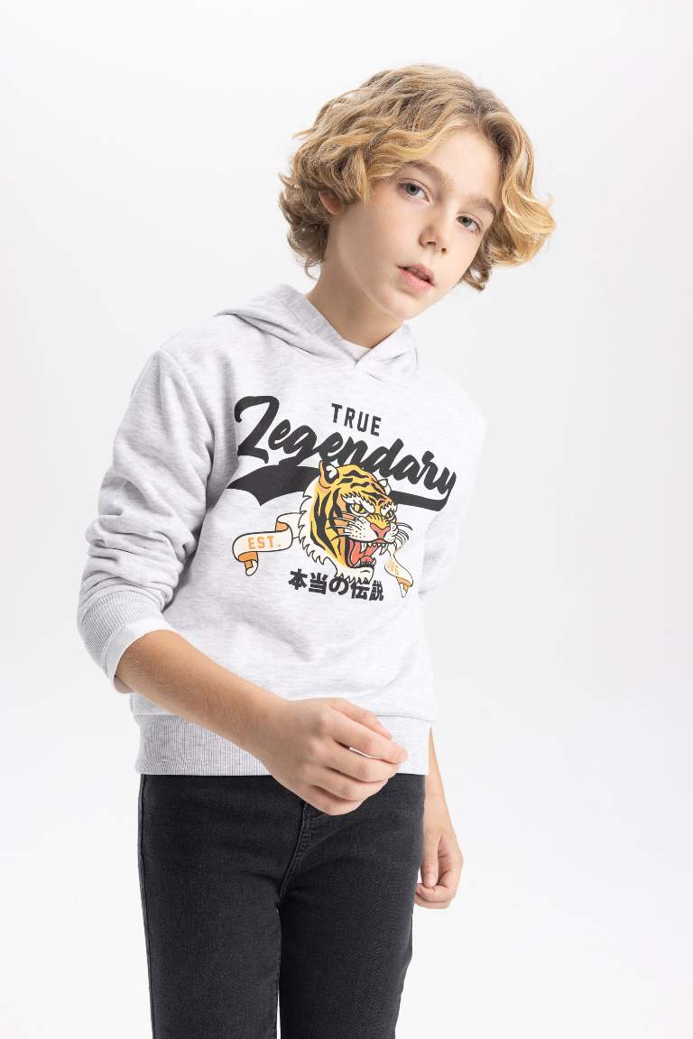 Boy Regular Fit Hooded Sweatshirt