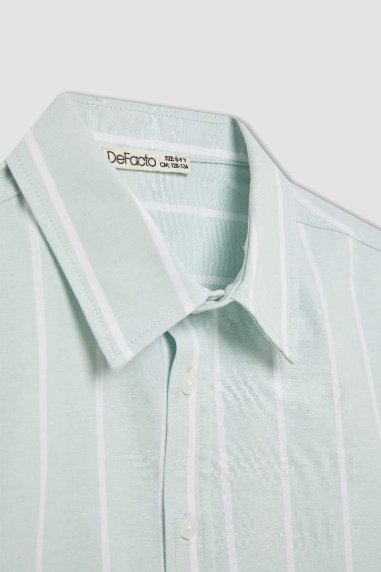 Chemise Oxford coupe régulière à Manches Longues Pour Garçon