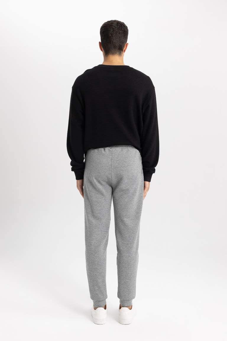 Slim Fit Rib Hem Sweatpants