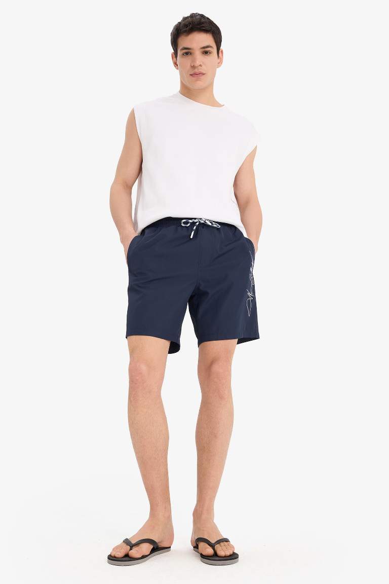 Короткие пляжные шорты с сетчатой подкладкой, regular fit