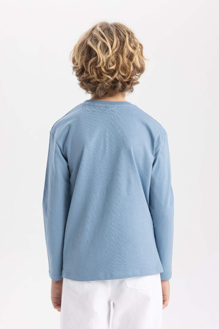 Boy Crew Neck Printed Long Sleeve T-Shirt