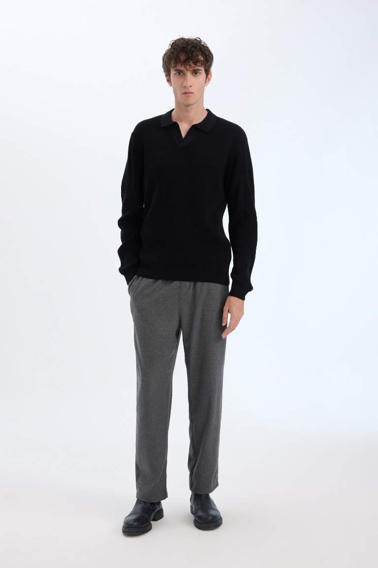 Relax Fit Regular Hem Trousers