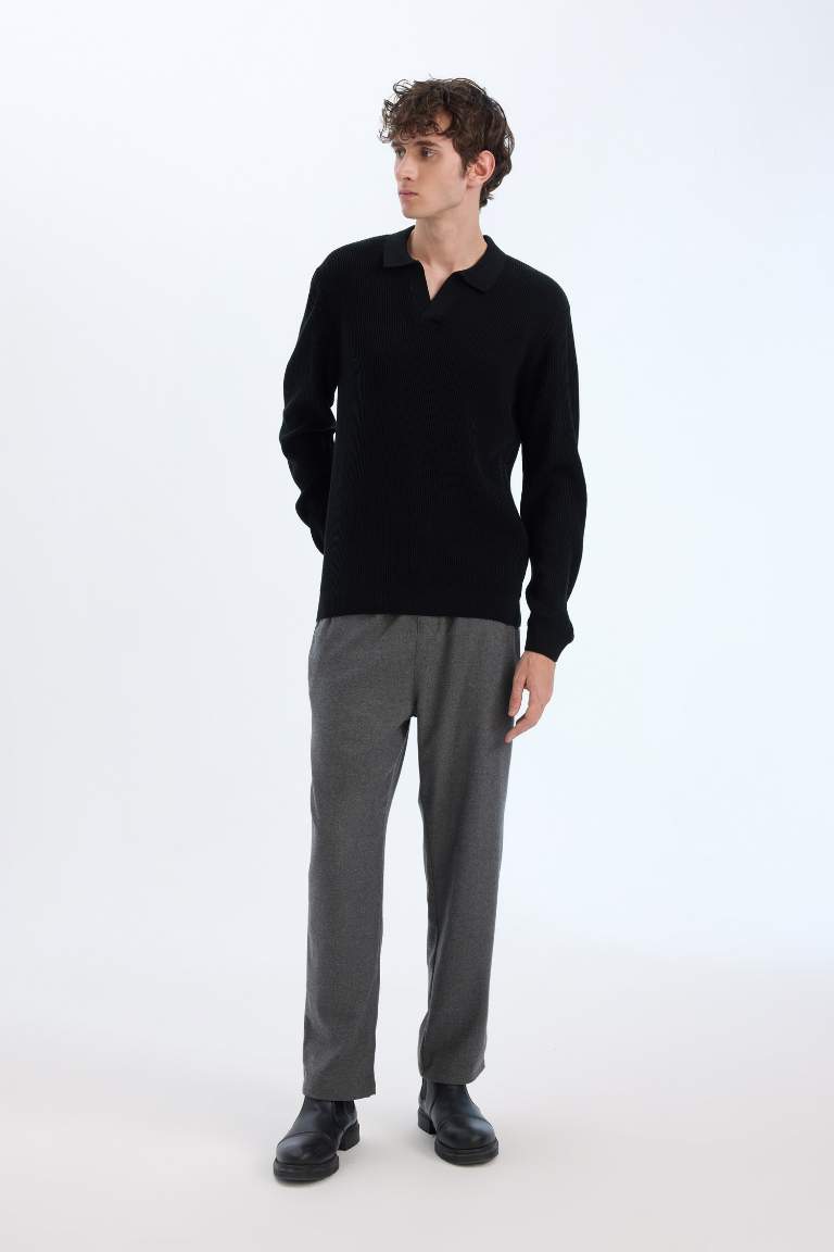 Relax Fit Regular Hem Trousers