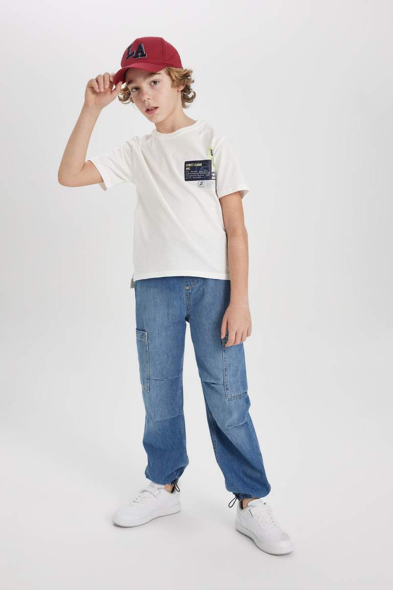 Boy Crew Neck Printed Short Sleeve T-Shirt