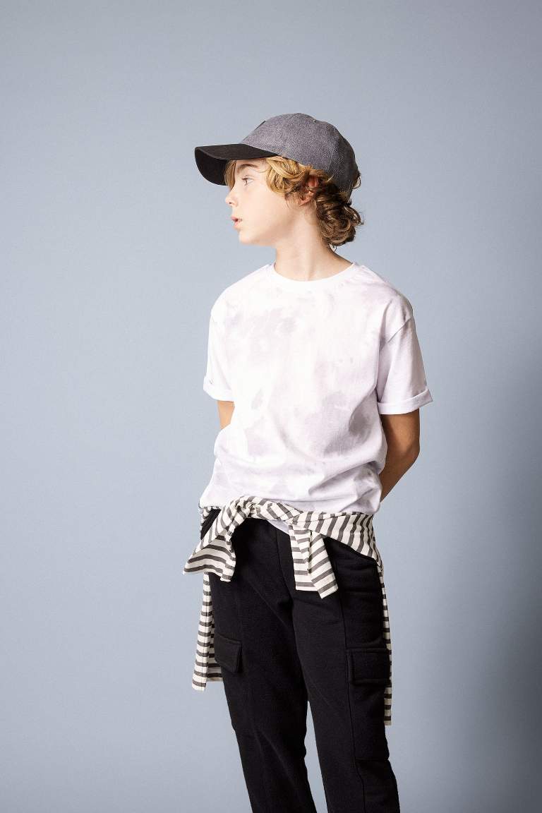 Boy Crew Neck Printed Patterned T-Shirt