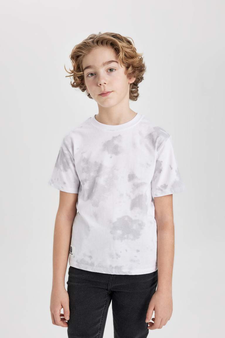 Boy Crew Neck Printed Patterned T-Shirt