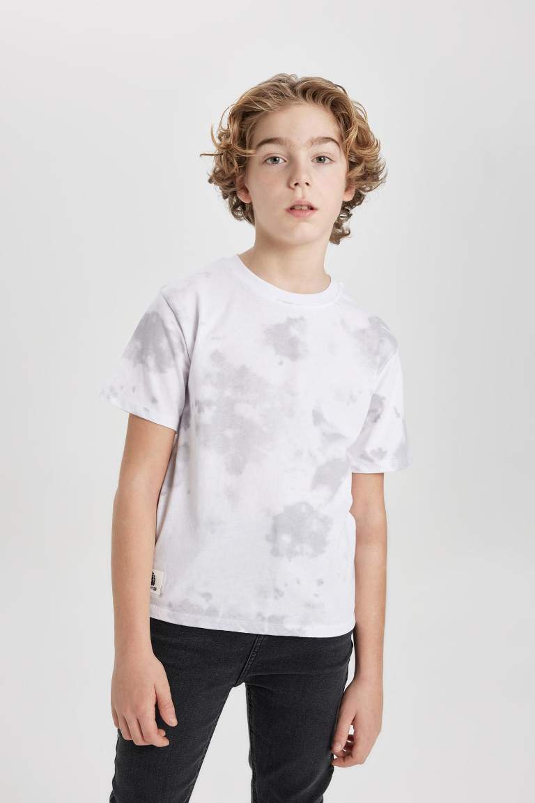 Boy Crew Neck Printed Patterned T-Shirt