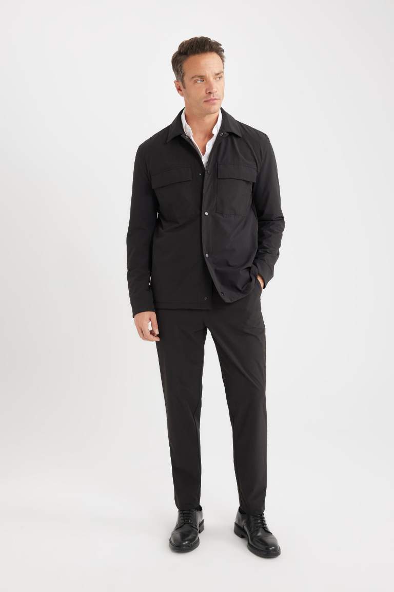 Veste-chemise à col polo Coupe régulière