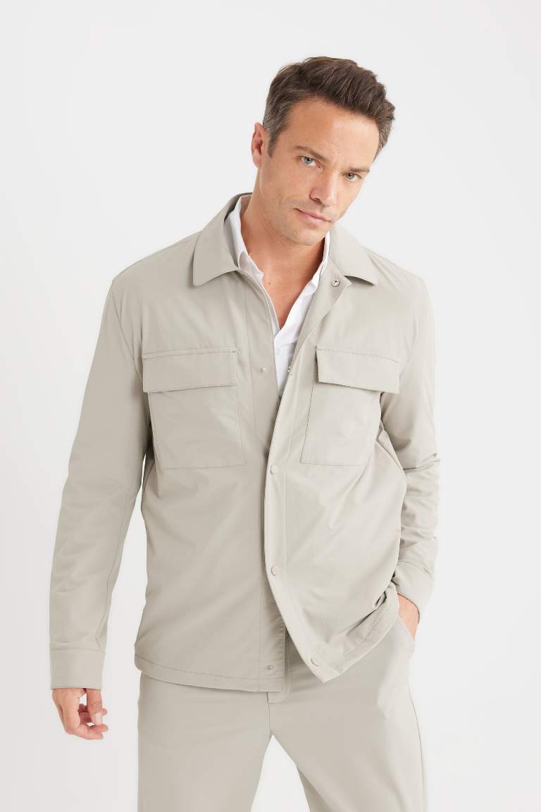 Veste-chemise à col polo Coupe régulière