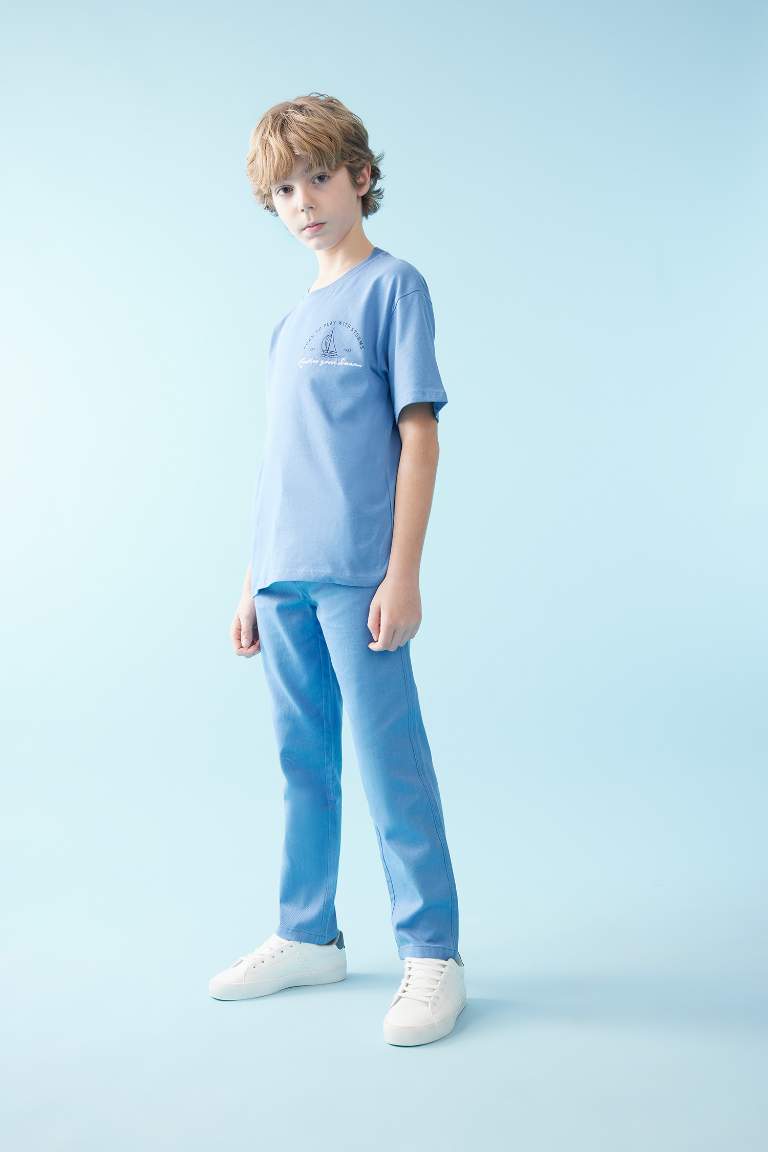 Boy Standard Fit Standard Leg Gabardine Trousers