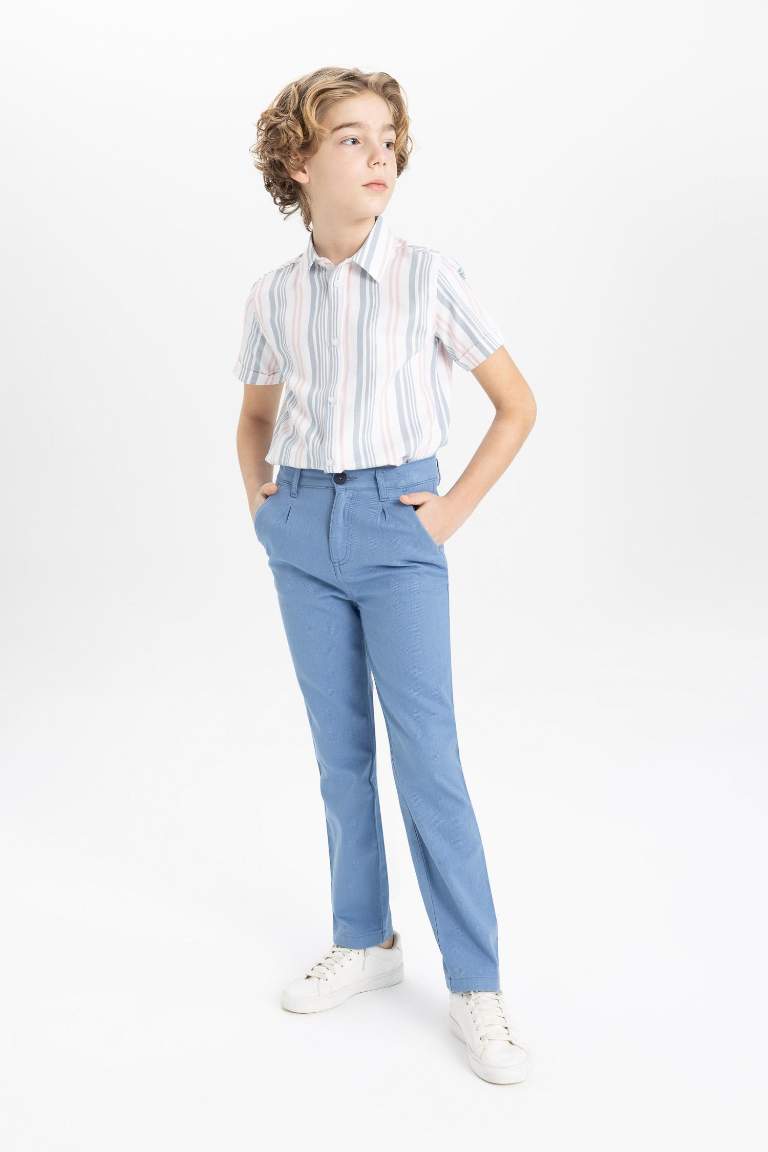 Boy Standard Fit Standard Leg Gabardine Trousers