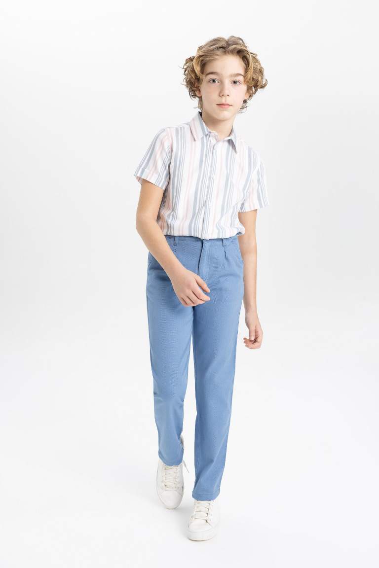 Boy Standard Fit Standard Leg Gabardine Trousers