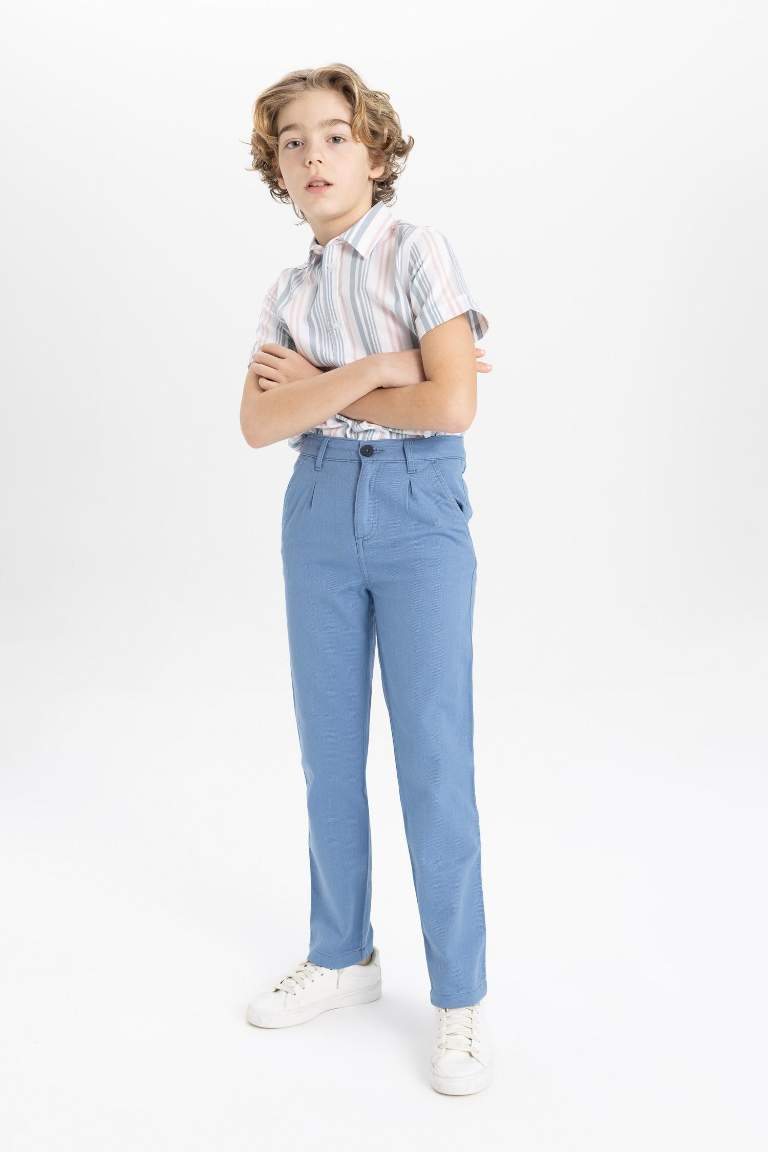 Boy Standard Fit Standard Leg Gabardine Trousers