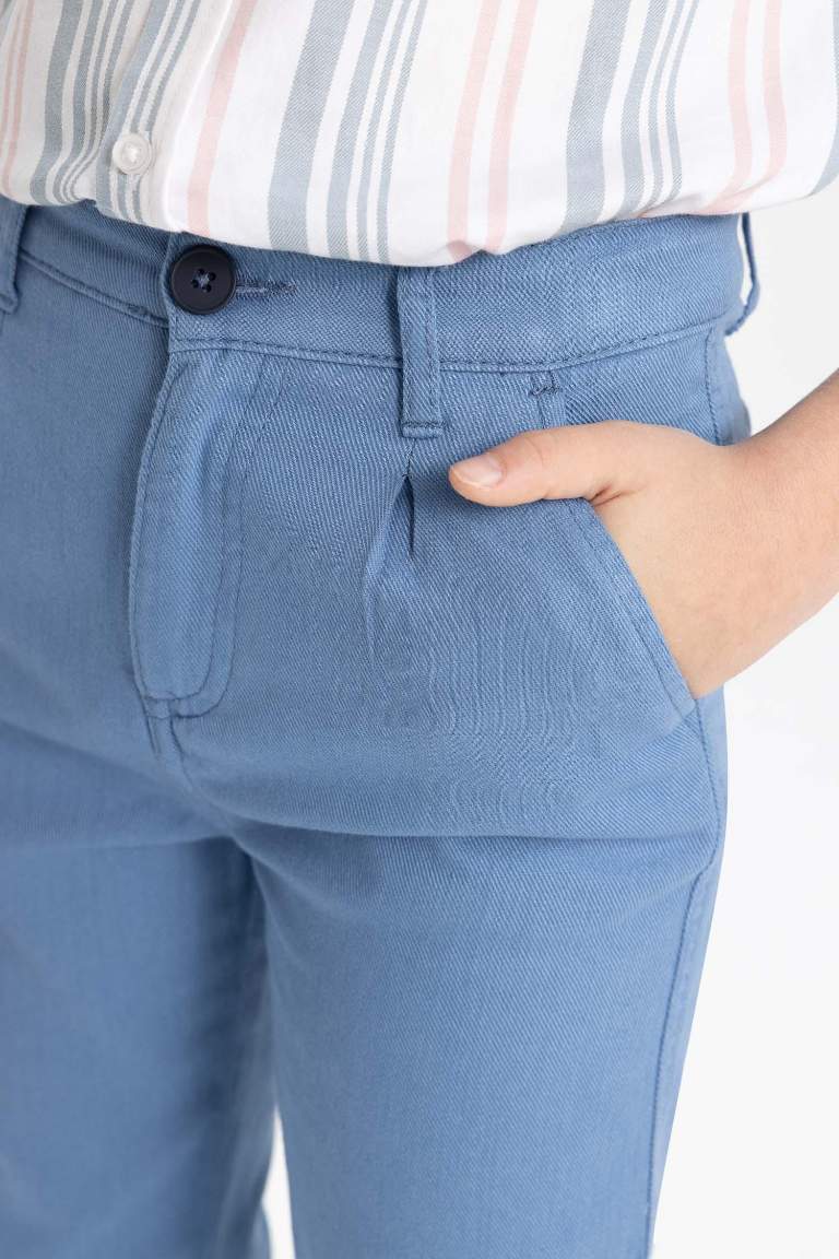 Pantalon Droit en Gabardine pour Garçon