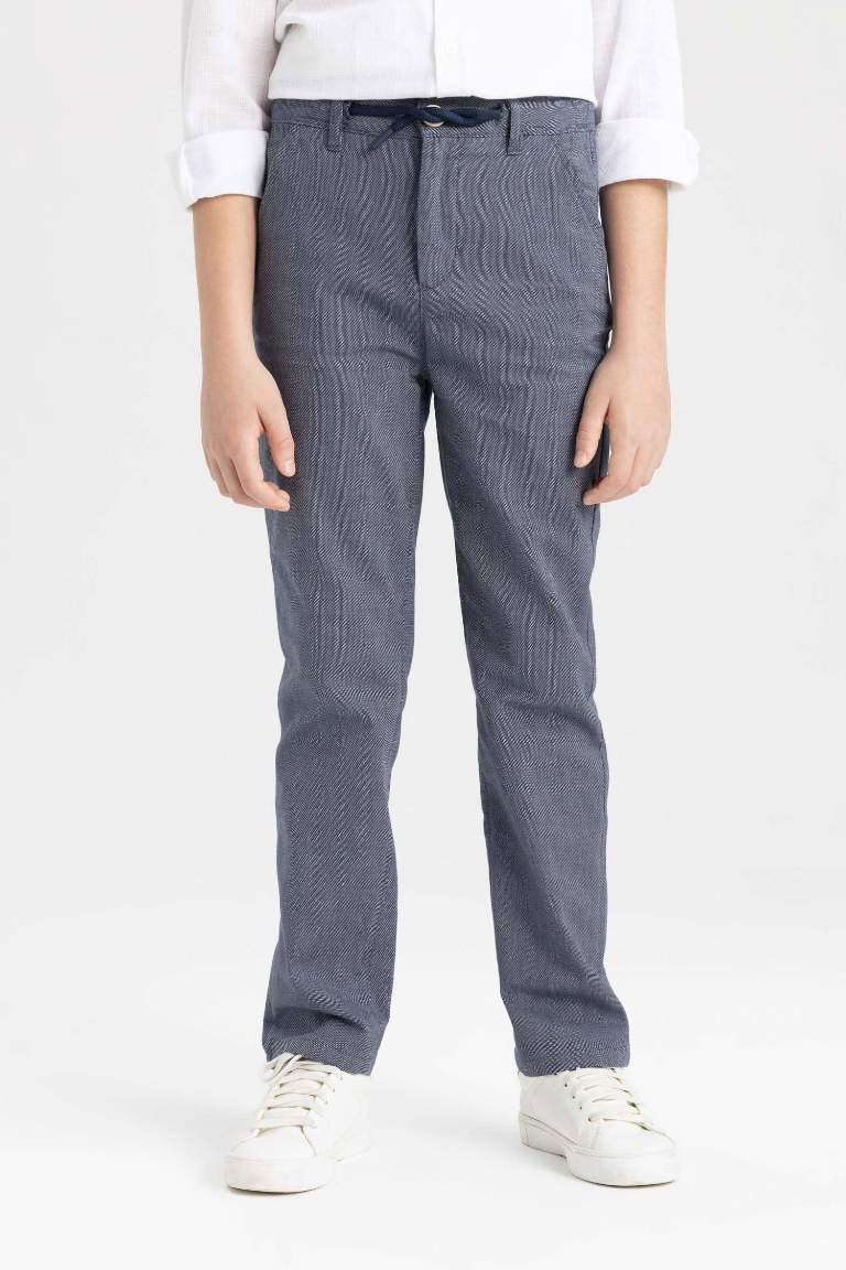 Boy Regular Fit Standard Leg Twill Trousers