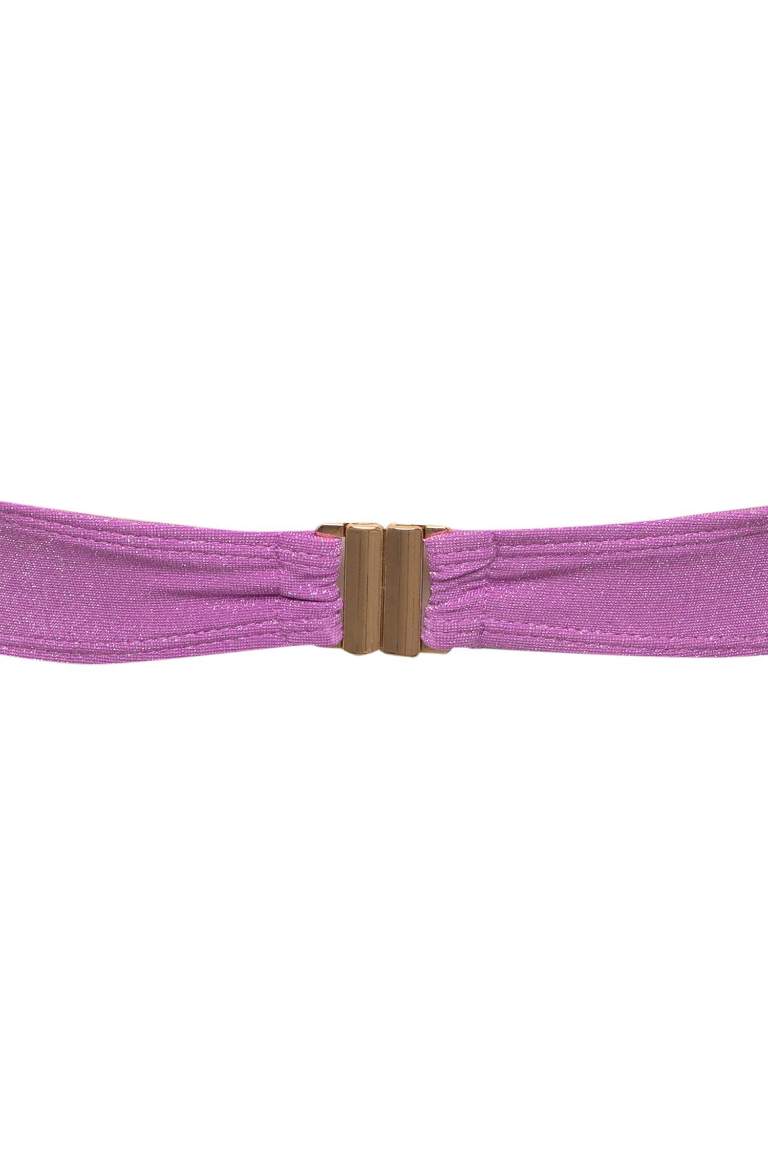 Regular Fit Parlak Kumaş Bikini Üstü-Fall in Love