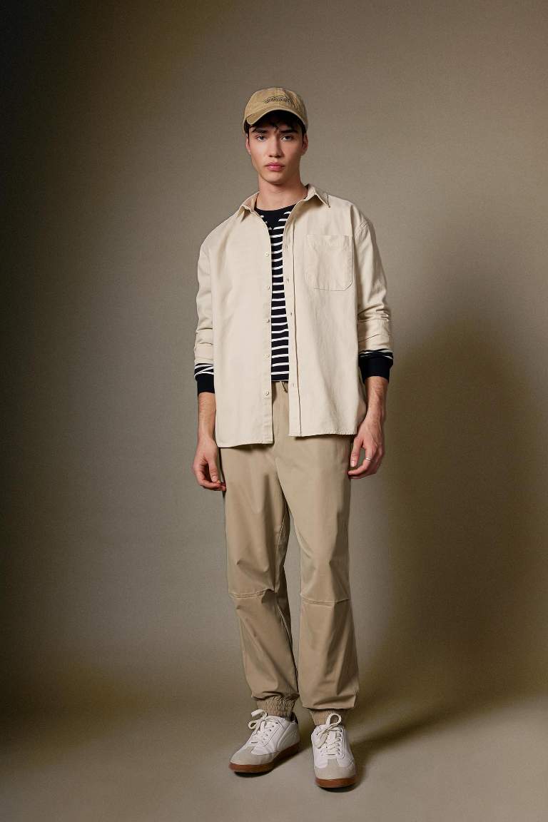 Regular Jogger Regular Hem Gabardine Trousers