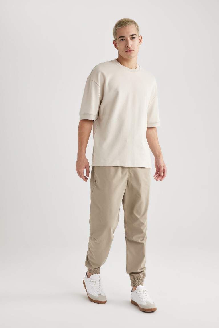 Regular Jogger Regular Hem Gabardine Trousers