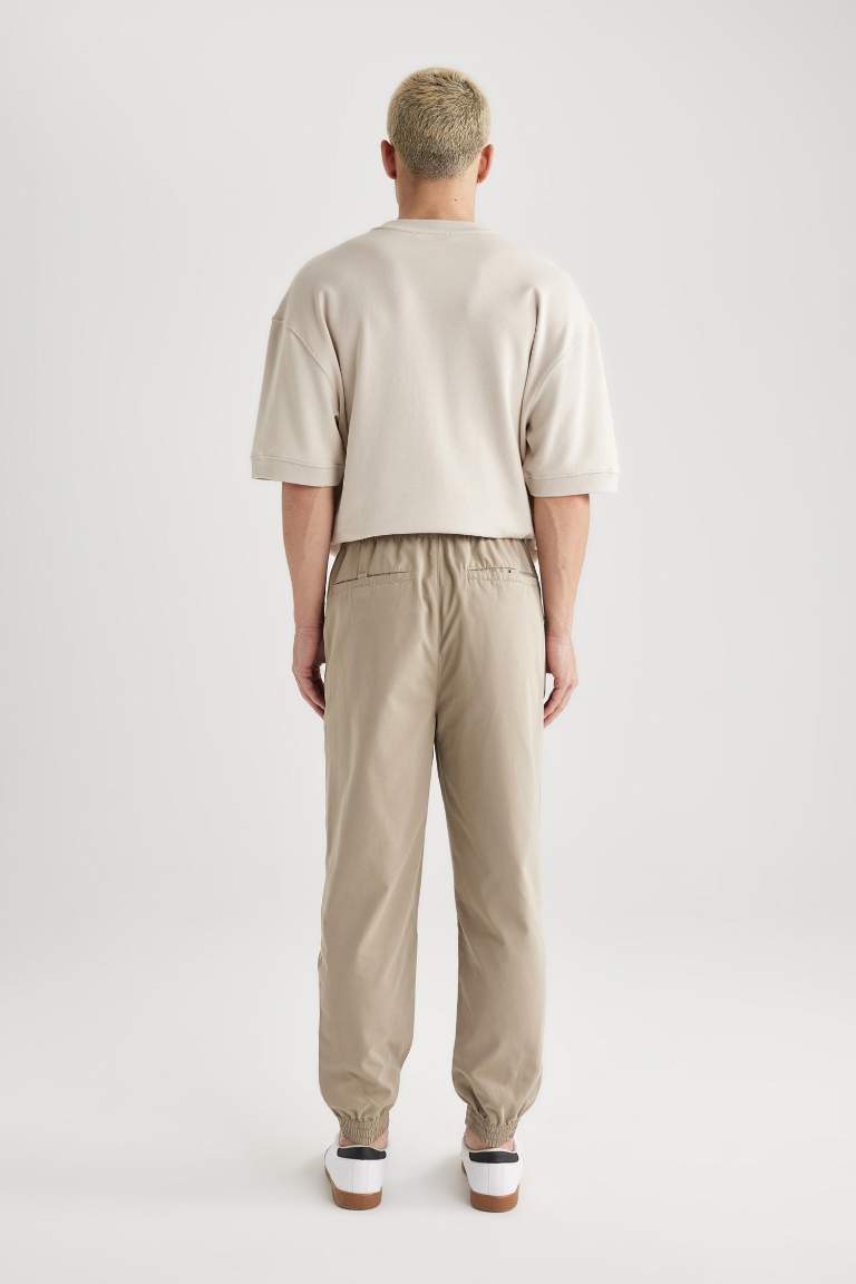 Regular Jogger Regular Hem Gabardine Trousers