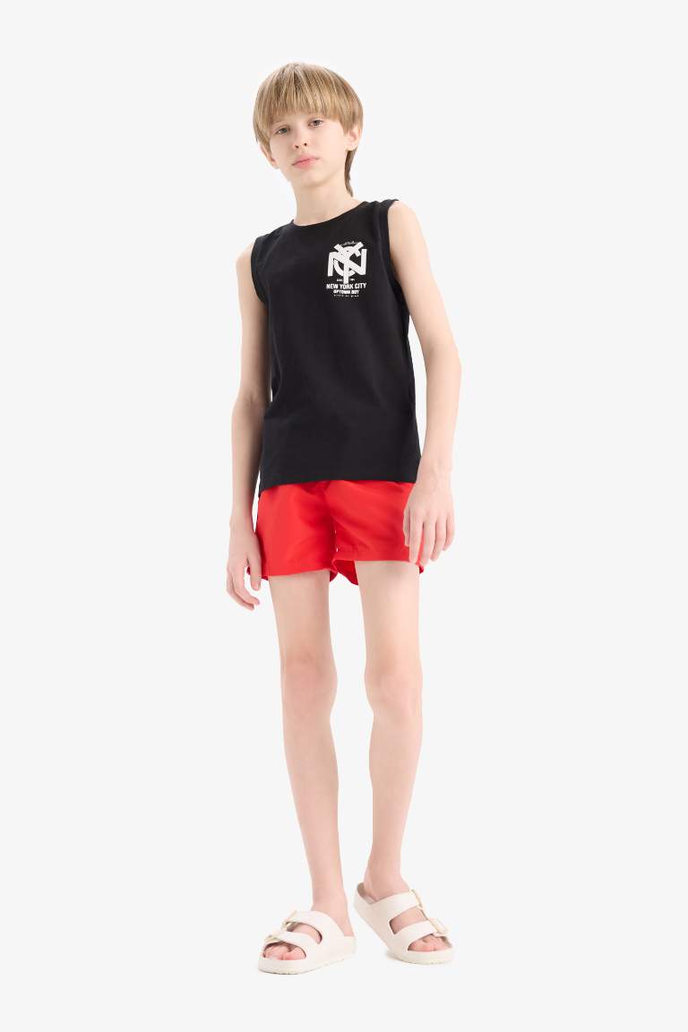 Boy Regular Fit Basic Swim Shorts