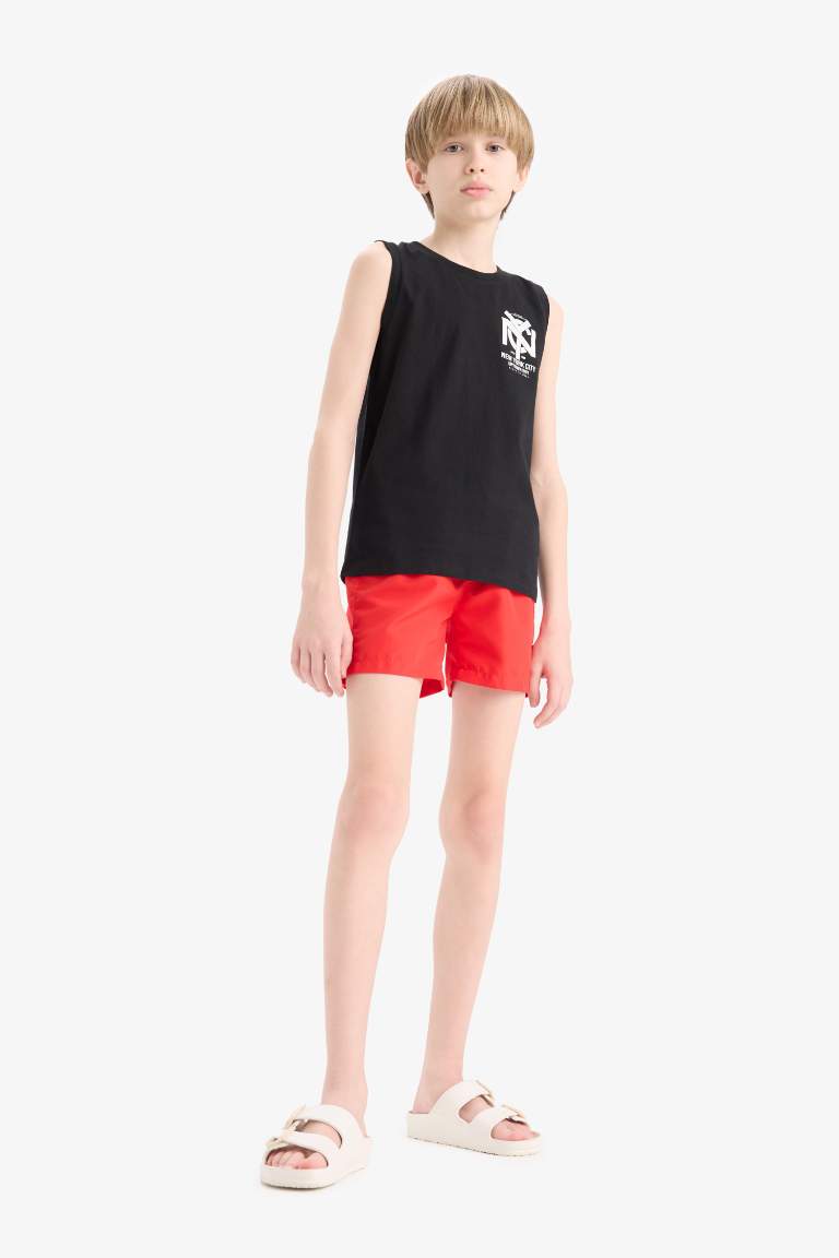 Boy Regular Fit Basic Swim Shorts