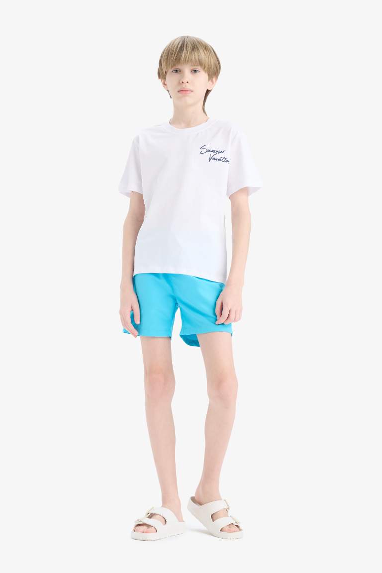 Boy Regular Fit Basic Swim Shorts