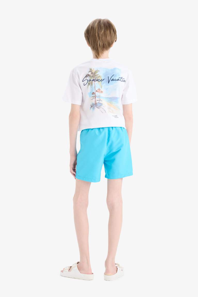 Boy Regular Fit Basic Swim Shorts