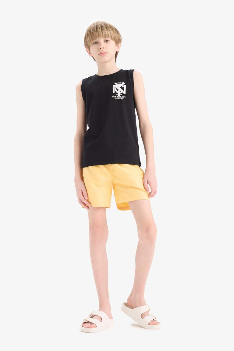 Boy Regular Fit Basic Swim Shorts