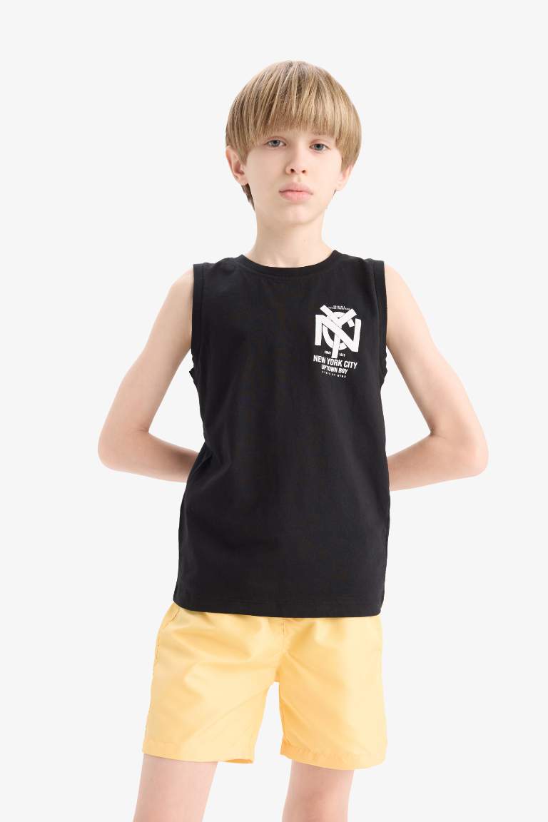 Boy Regular Fit Basic Swim Shorts