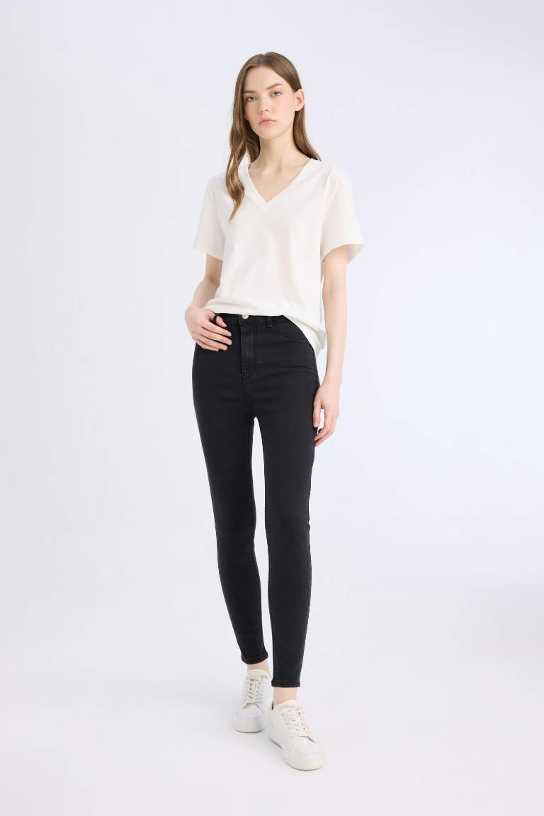 High Waist Ankle Length Jegging Jeans