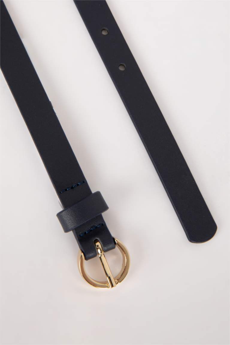 Kadın Oval Toka Suni Deri 3'lü Jean Kemeri