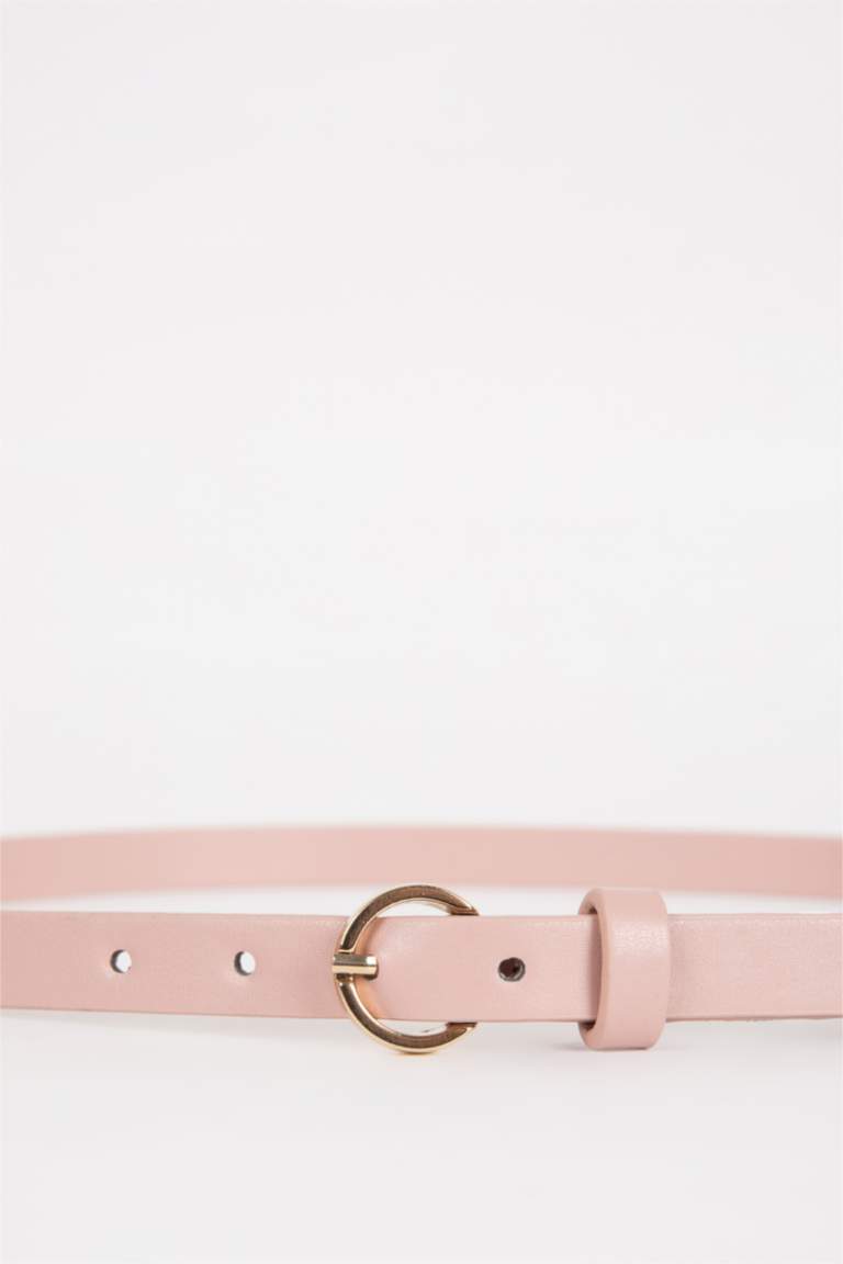 Kadın Oval Toka Suni Deri 3'lü Jean Kemeri