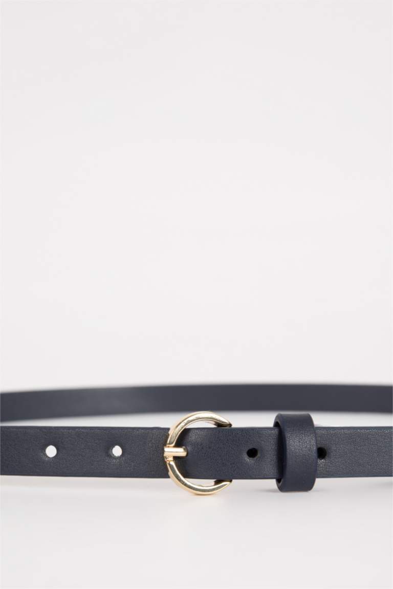 Kadın Oval Toka Suni Deri 3'lü Jean Kemeri