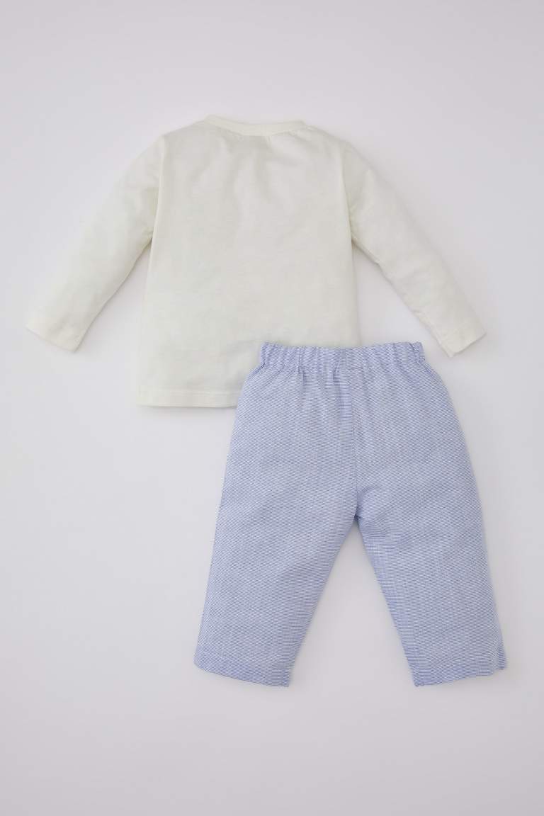 Pyjama Coton Tissé à Rayures Pour Bébé Garçon