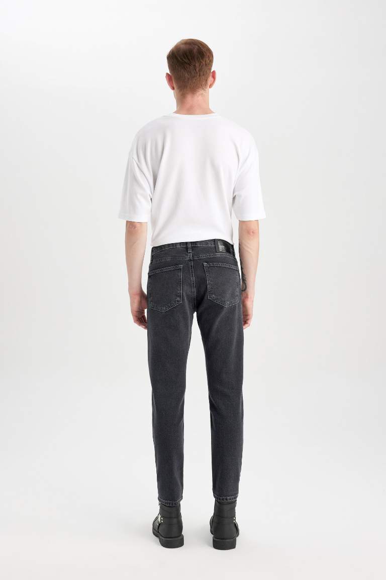 Pantalon Jean Slim  à Taille Normale et Jambe ajustées