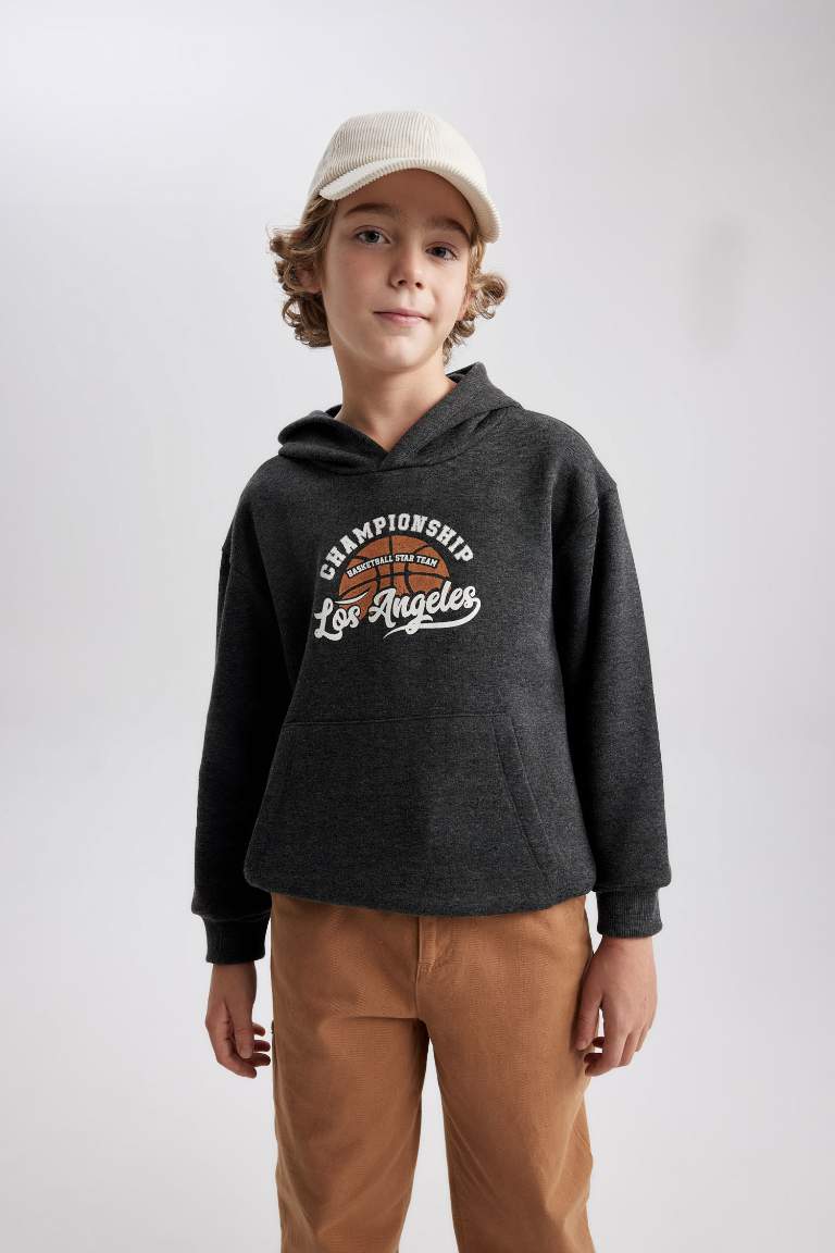 Boy Regular Fit Hooded Sweatshirt