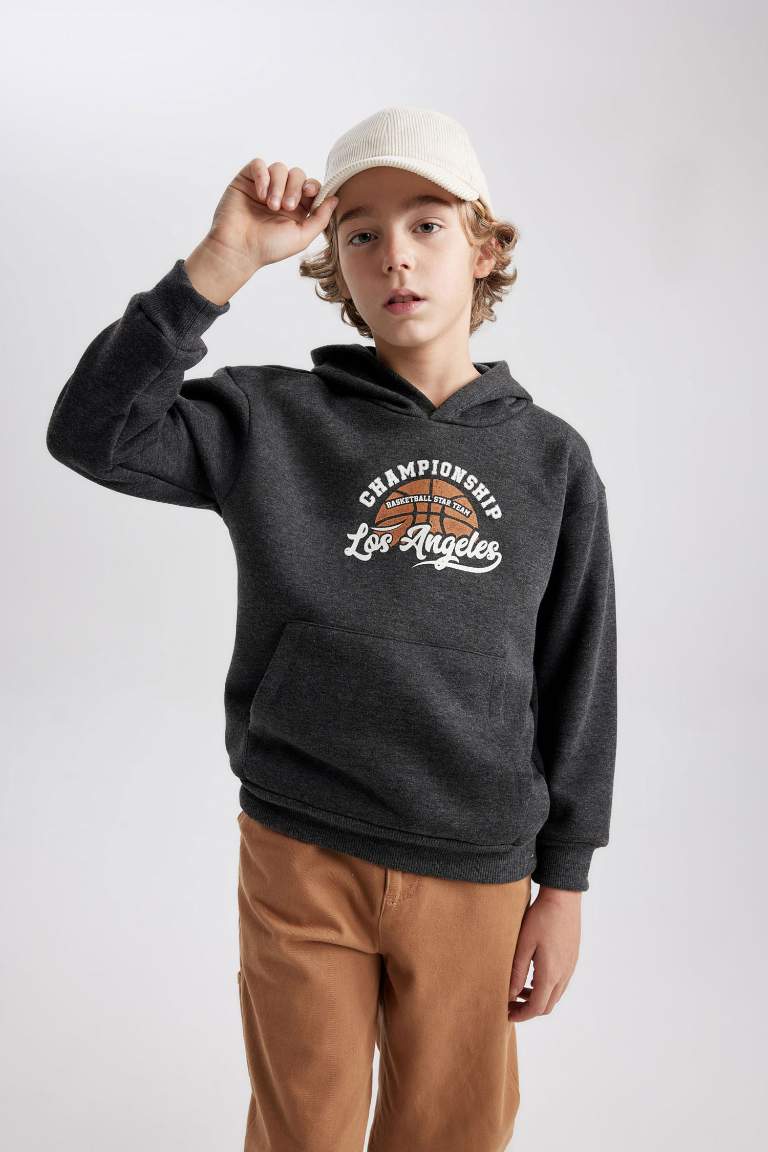 Boy Regular Fit Hooded Sweatshirt