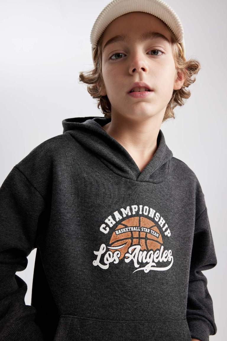 Boy Regular Fit Hooded Sweatshirt