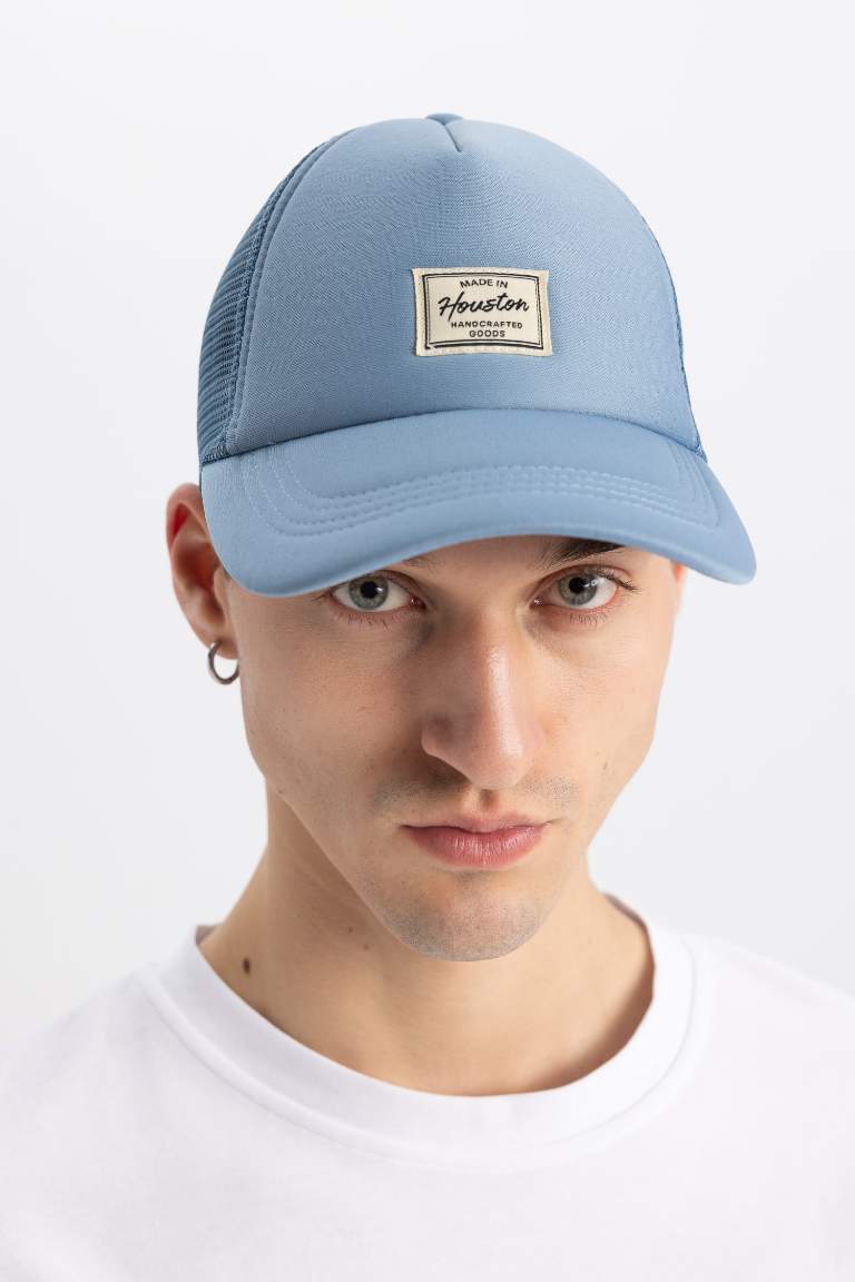 Man Label Printed Baseball and Basketball Cap