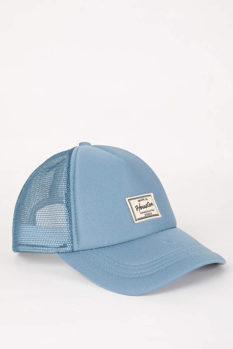 Man Label Printed Baseball and Basketball Cap