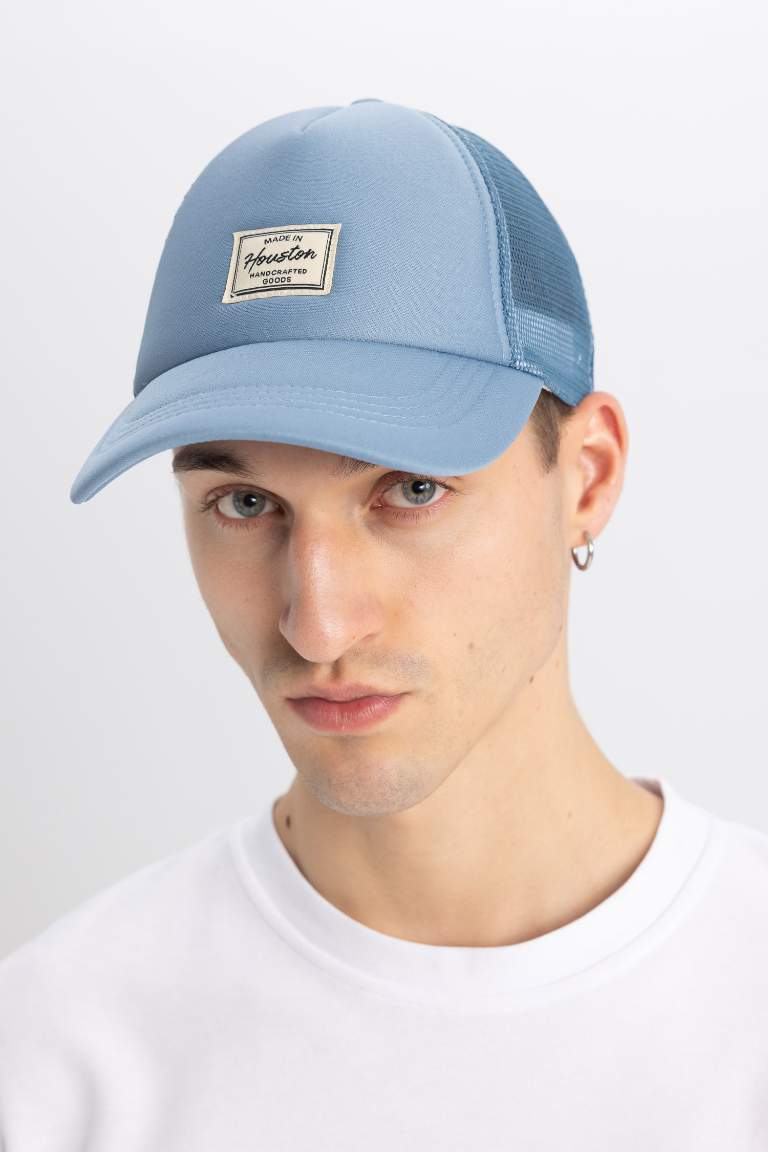 Man Label Printed Baseball and Basketball Cap