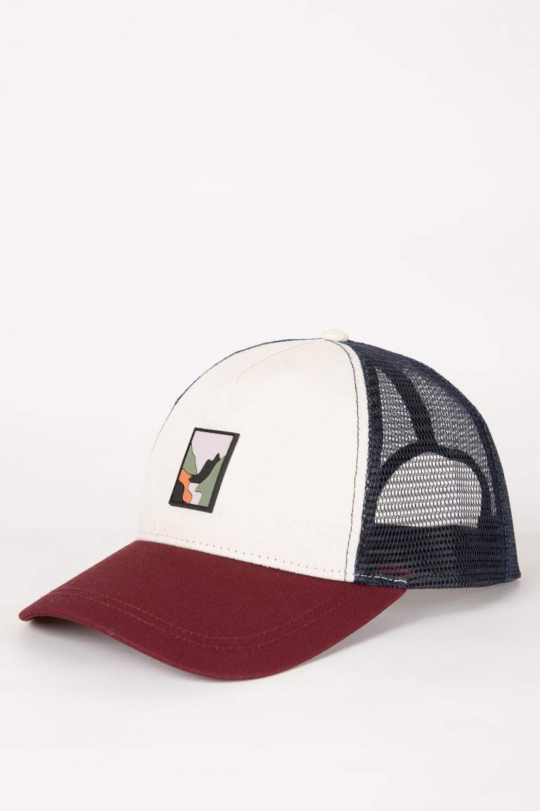 Man Label Printed Baseball and Basketball Cap